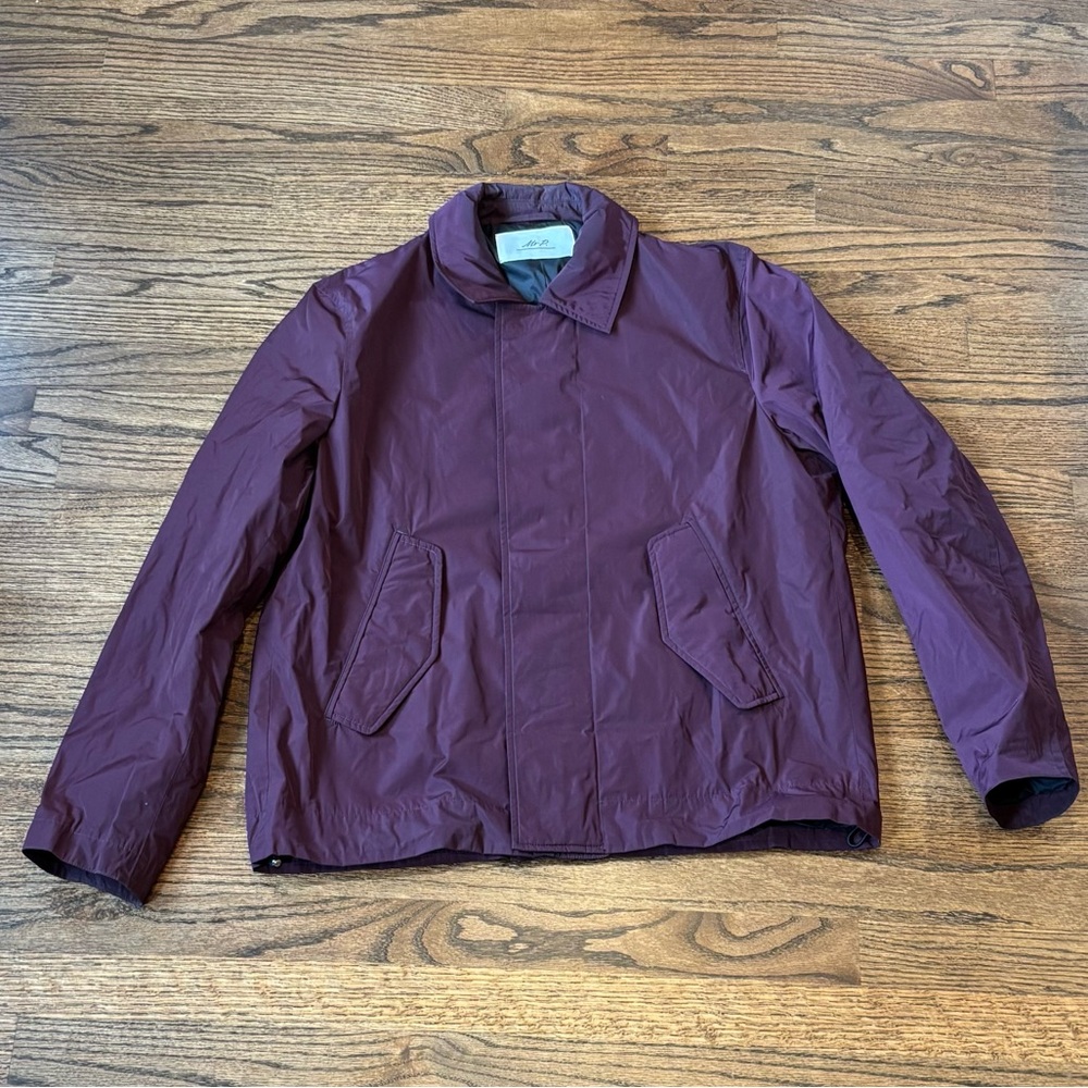 Mr. P burgundy Bordeaux bomber jacket - men’s size medium